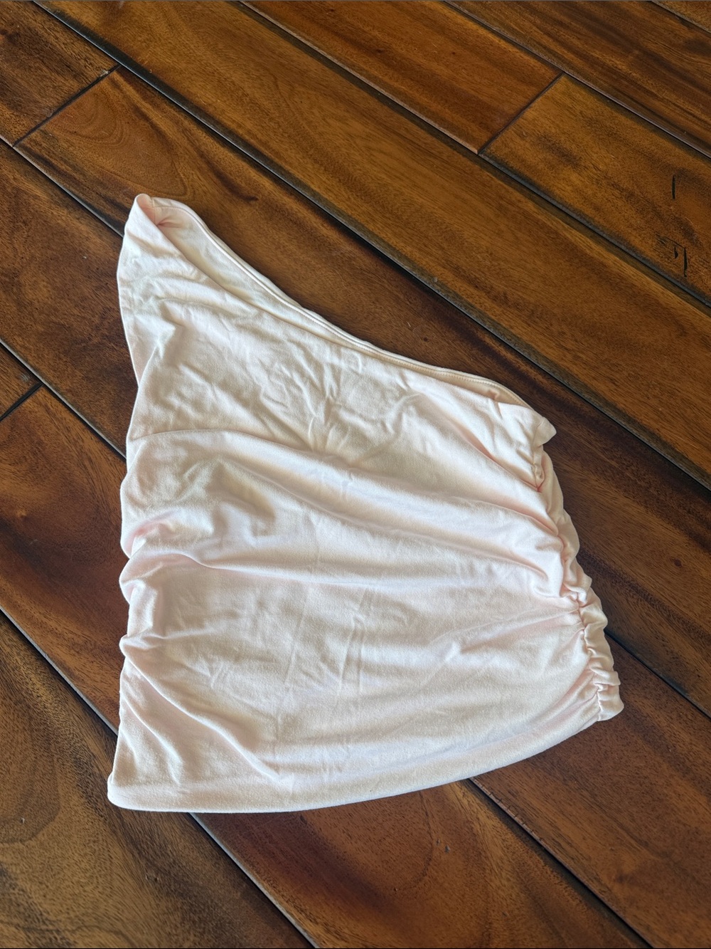 Women's One-Shoulder light Pink Shirt